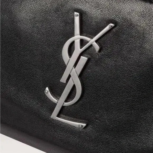 Yves Saint Laurent Cassandre Black Leather Belt Bag - Picture 3 of 7